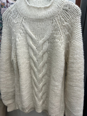 DOLCEVITA WHITE WOOL PULLOVER