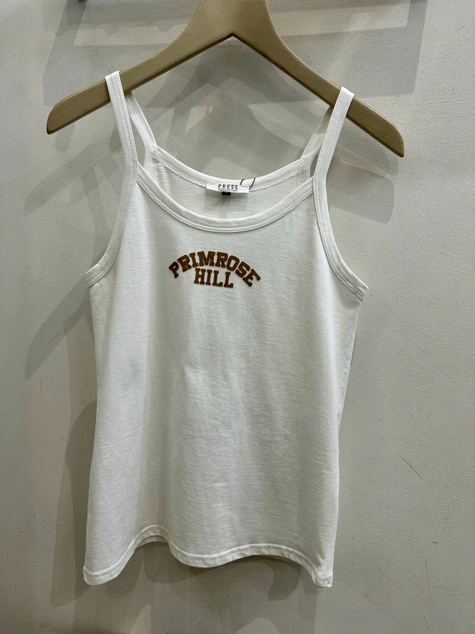 Primrose Hill White Organic Cotton Tank Vest Top