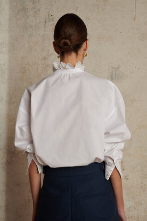 Louise White Cotton Shirt