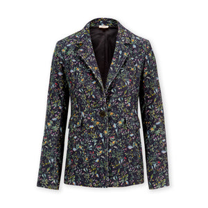 Mario Melanical-print pincord jacket