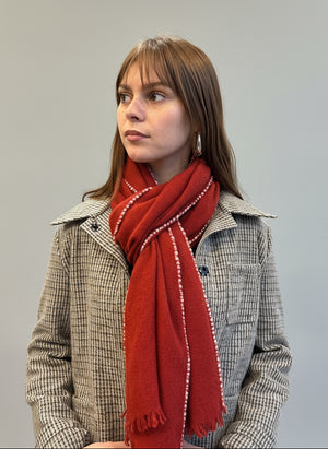 Iron Red Cashmere Scarf