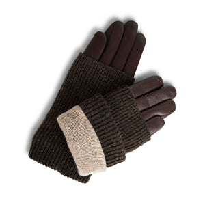 Helly Gloves - Burgundy, Black & Brown - PRESS Primrose Hill