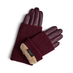 Helly Gloves - Burgundy, Black & Brown - PRESS Primrose Hill