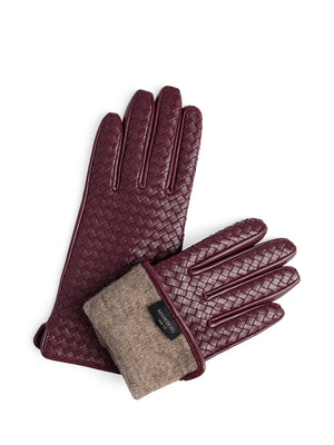 Melia Weave Gloves - Burgundy, Black or Brown