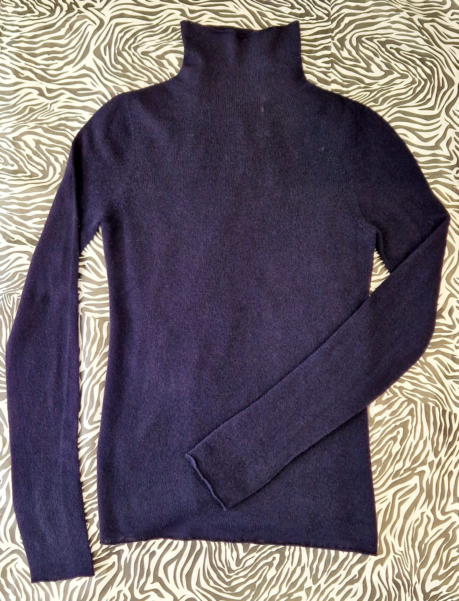 Navy Italian Seamless Polo Knit