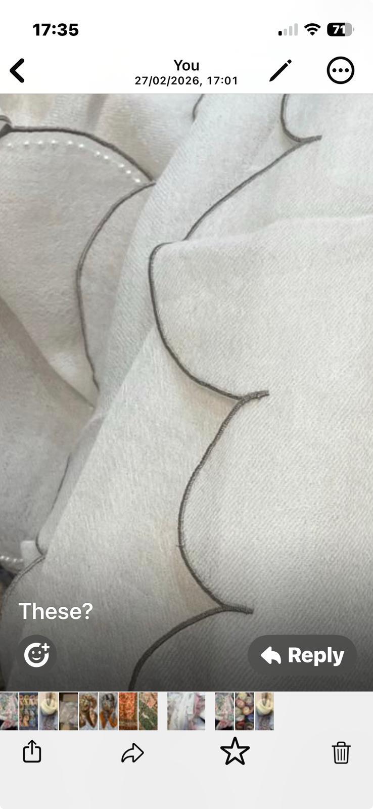 Cashmere Scallop Edge Scarf - PRESS Primrose Hill