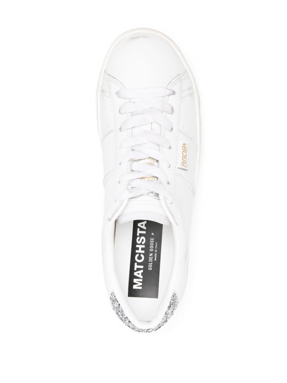 Match Star White Leather Sneaker