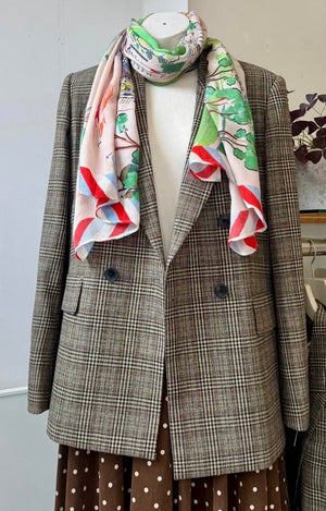 Primrose Hill Panorama Wool-Modal Scarf