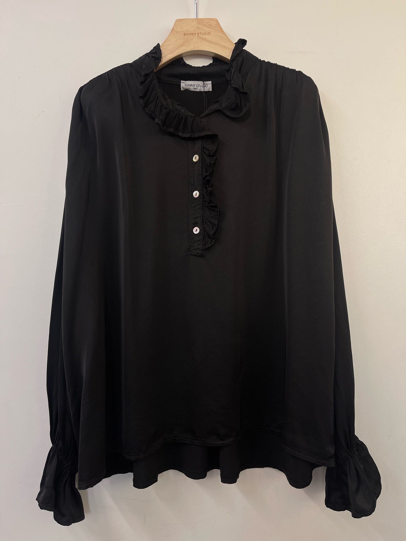 Black Winter Poet Shirt