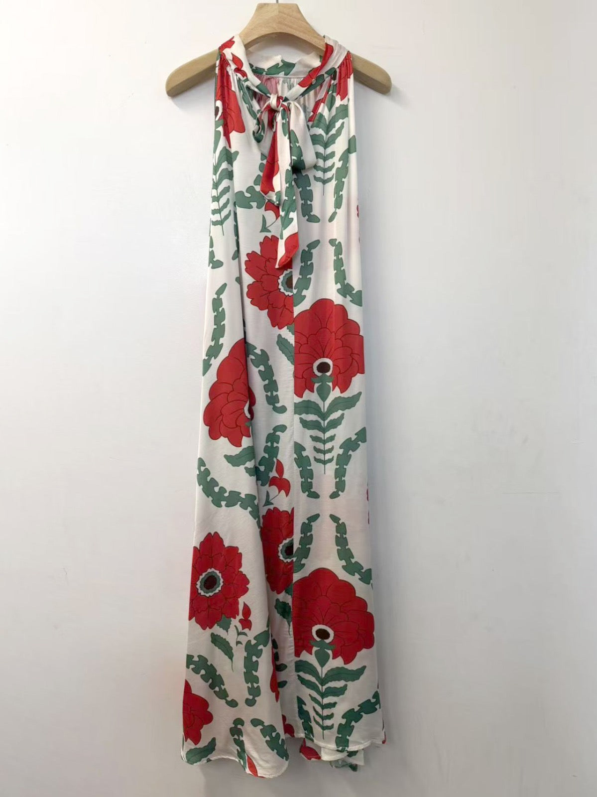Poppy Halter Long Dress