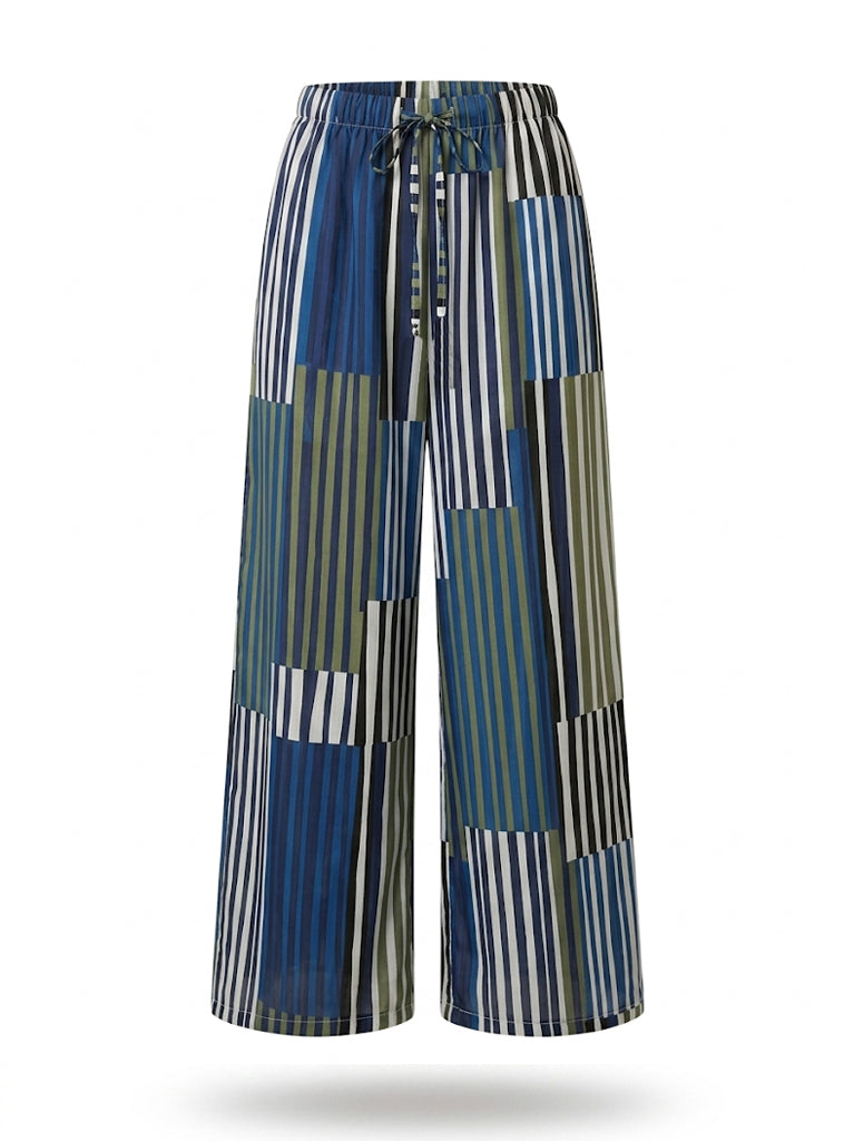 Stripe Blue Pant - PRESS Primrose Hill