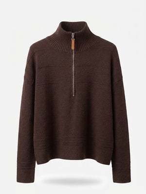 Stanley Knit Pullover With Zip-Neck