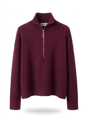 Stanley Knit Pullover With Zip-Neck