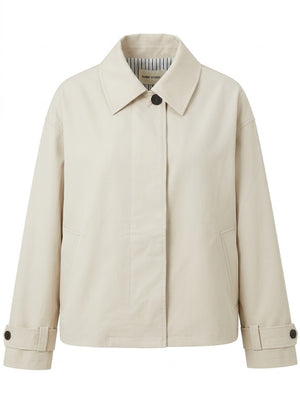 Lony Jacket Cotton Gabardine Ecru - PRESS Primrose Hill