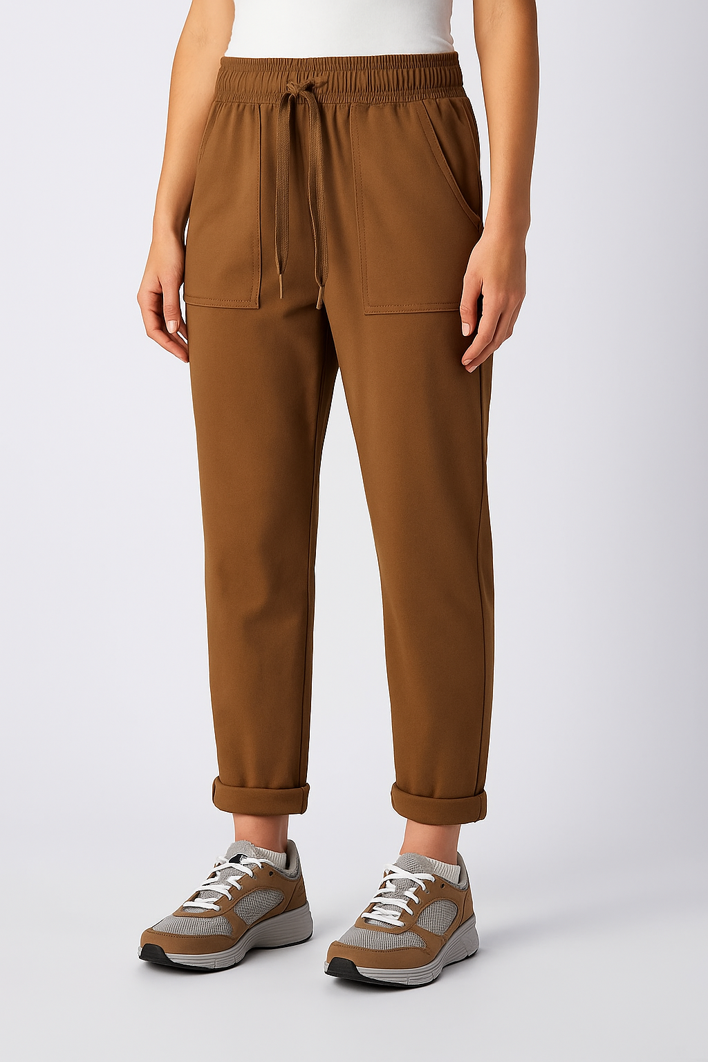 Caramel Spring Jogger Pants - PRESS Primrose Hill