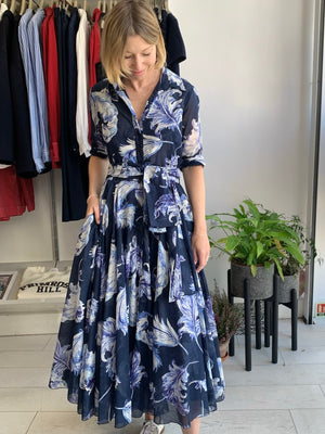 Aster Feather Musola Dress