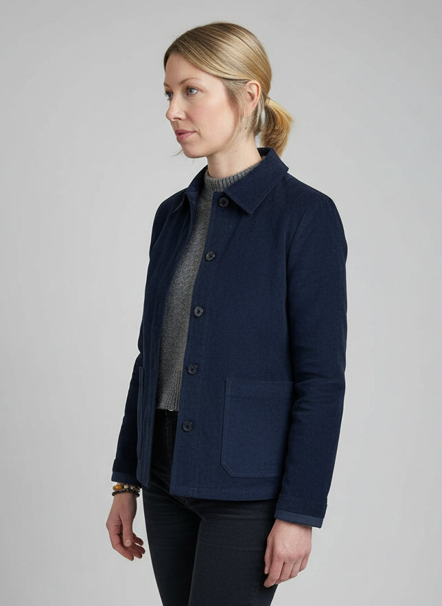 Navy Pelli Pincord Jacket