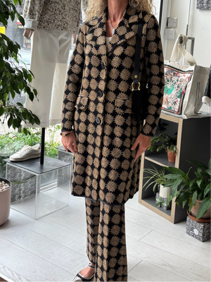 Black Gold LOGOS Wool Coat