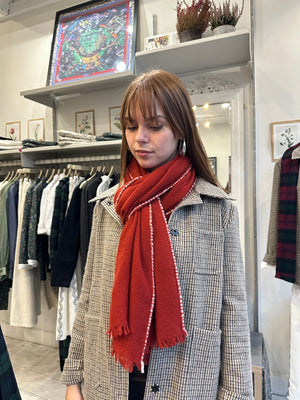 Iron Red Cashmere Scarf