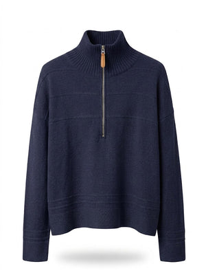 Stanley Knit Pullover With Zip-Neck