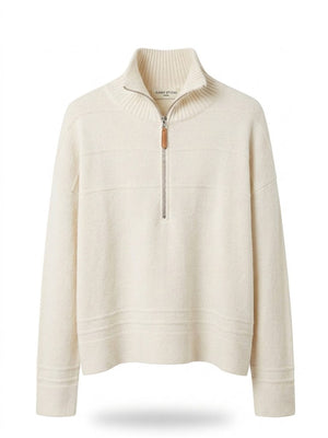Stanley Knit Pullover With Zip-Neck