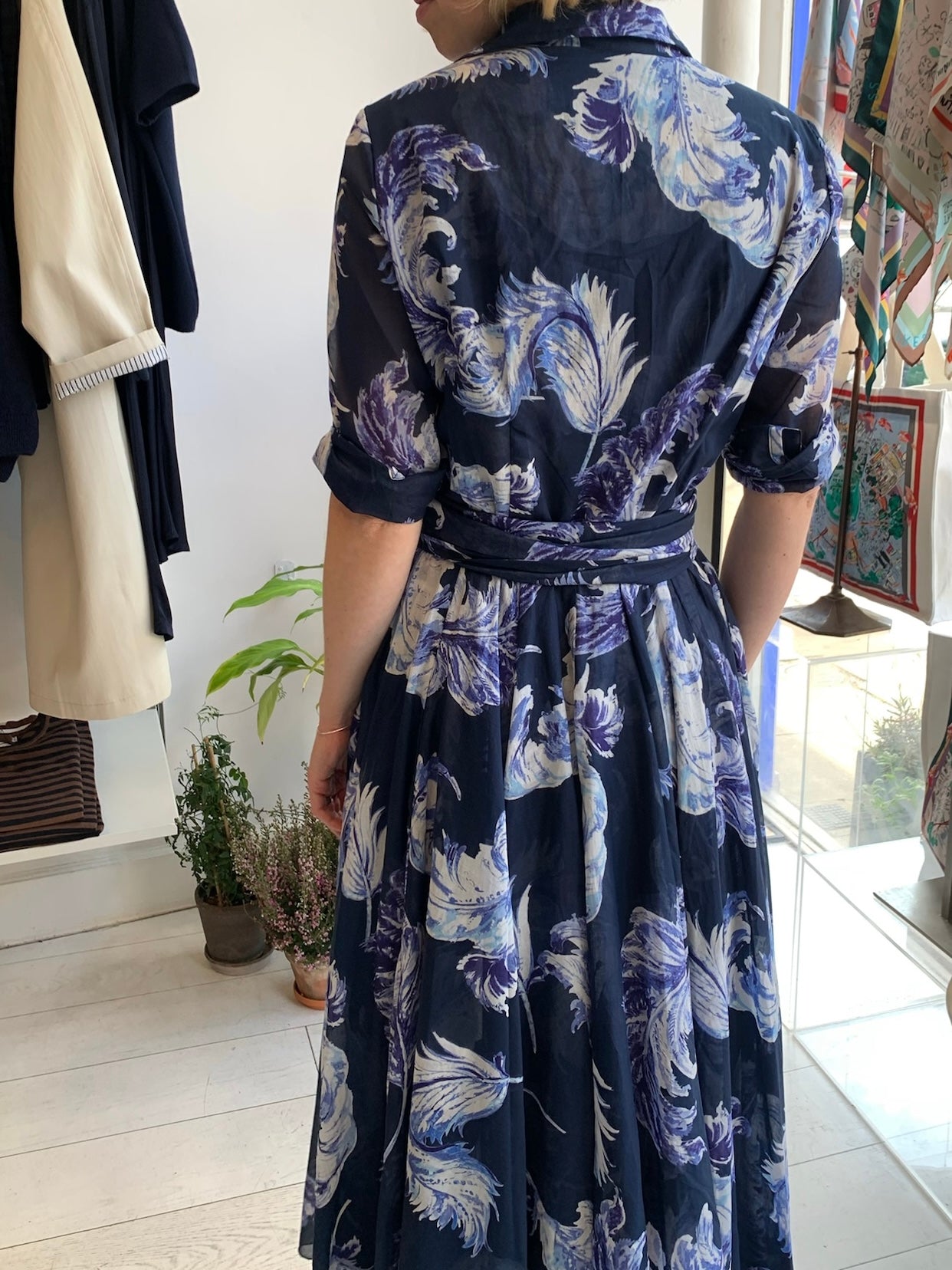 Aster Feather Musola Dress