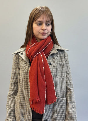 Iron Red Cashmere Scarf