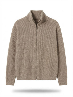 LIZIE Rib-Knit Zip-Up