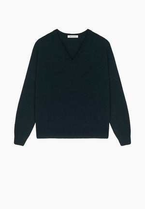 Navy Troncoso V-Neck Pullover - PRESS Primrose Hill