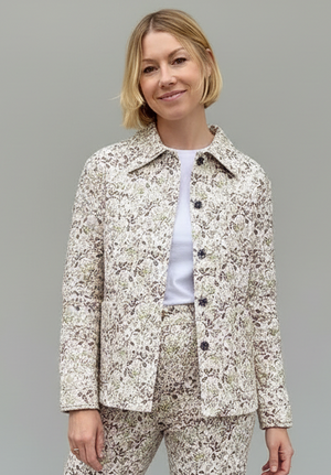 White Botanical Pelli Jacket