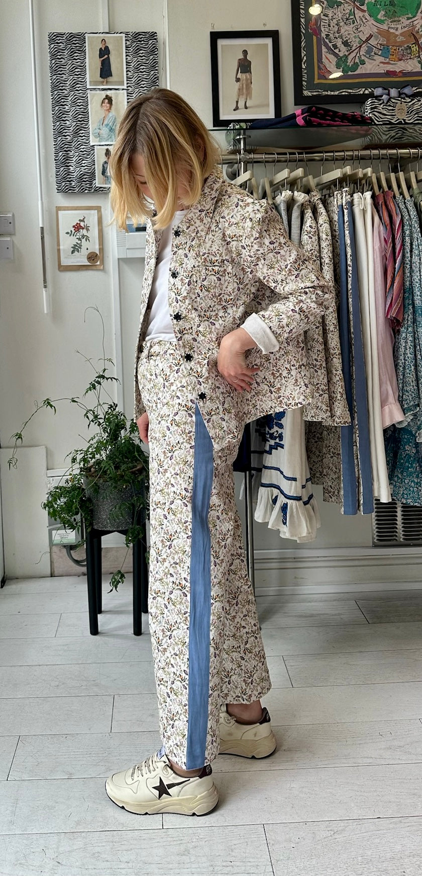 White Botanical Pelli Jacket