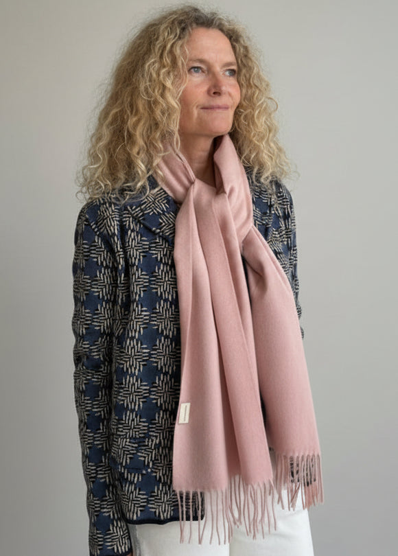 Cashmere Fringed Scarf - PRESS Primrose Hill