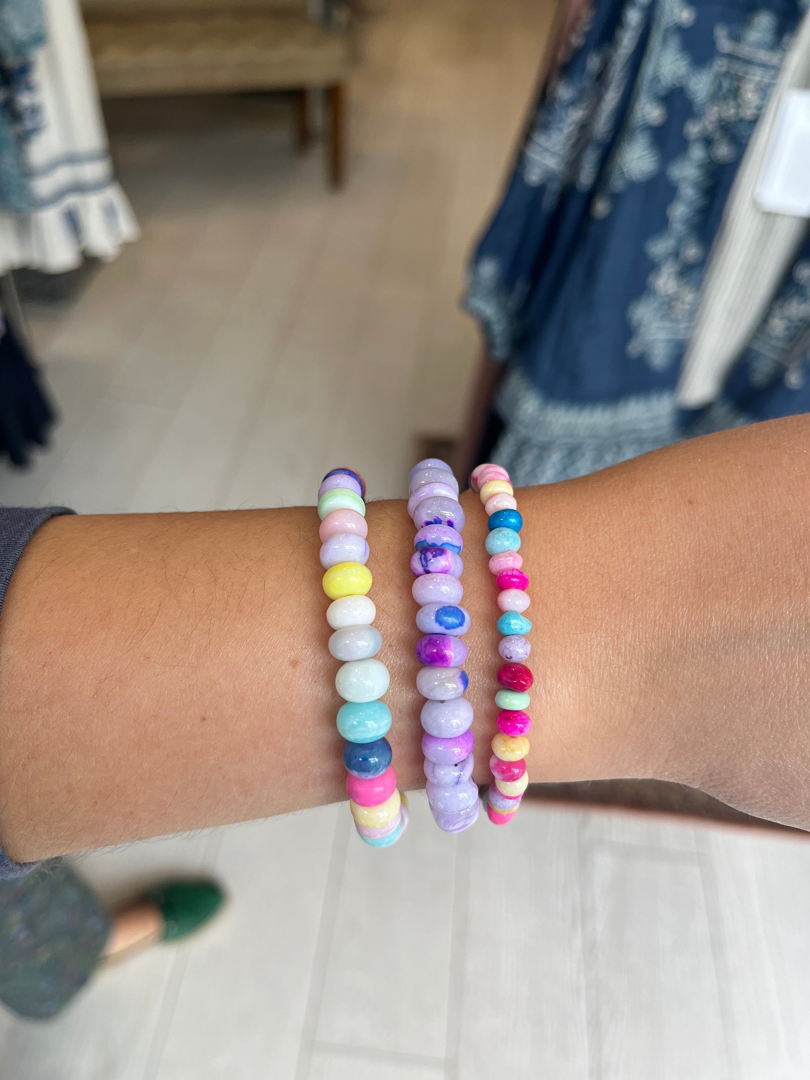 Rainbow Opal Gemstone Bracelets