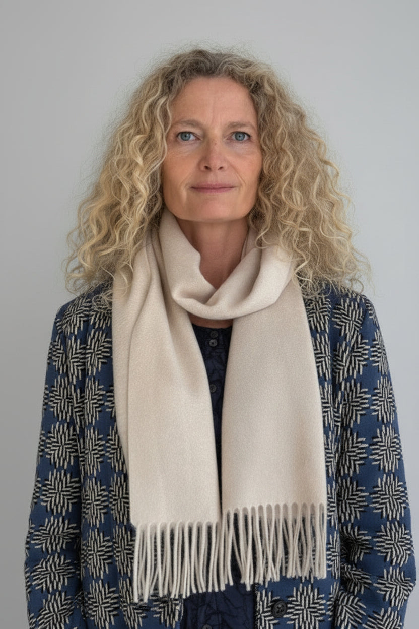 Cashmere Fringed Scarf - PRESS Primrose Hill