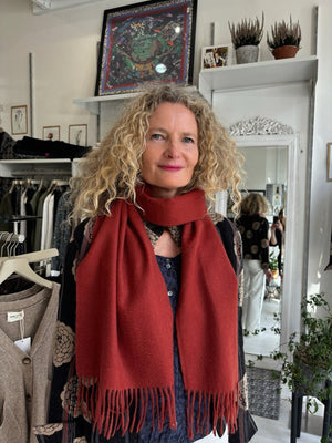 Cashmere Fringed Scarf