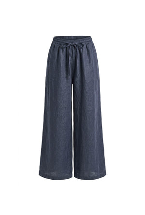 Linen Trousers : White | Navy | Taupe