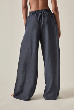 Linen Trousers : White | Navy | Taupe