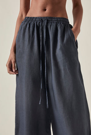 Linen Trousers : White | Navy | Taupe
