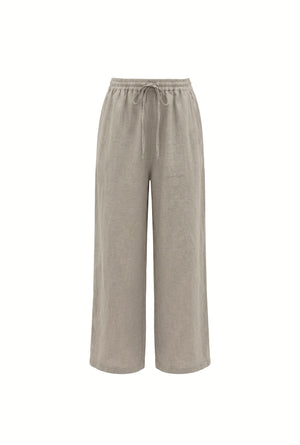 Linen Trousers : White | Navy | Taupe