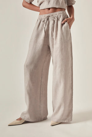 Linen Trousers : White | Navy | Taupe