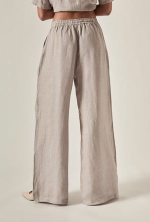Linen Trousers : White | Navy | Taupe