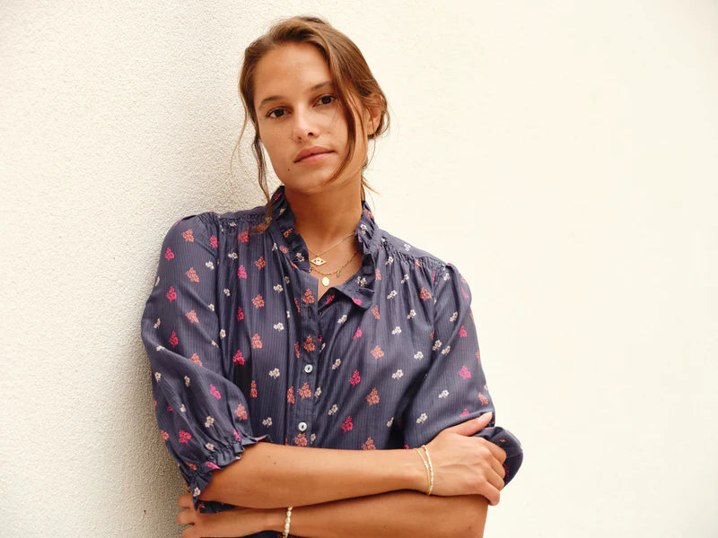 AUDEN PRINT L/S TOP - PRESS Primrose Hill