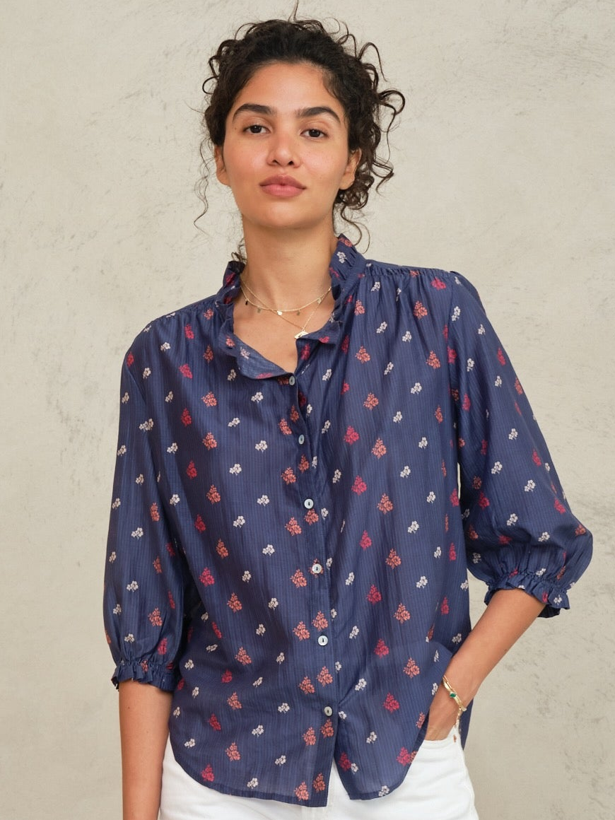 AUDEN PRINT L/S TOP - PRESS Primrose Hill