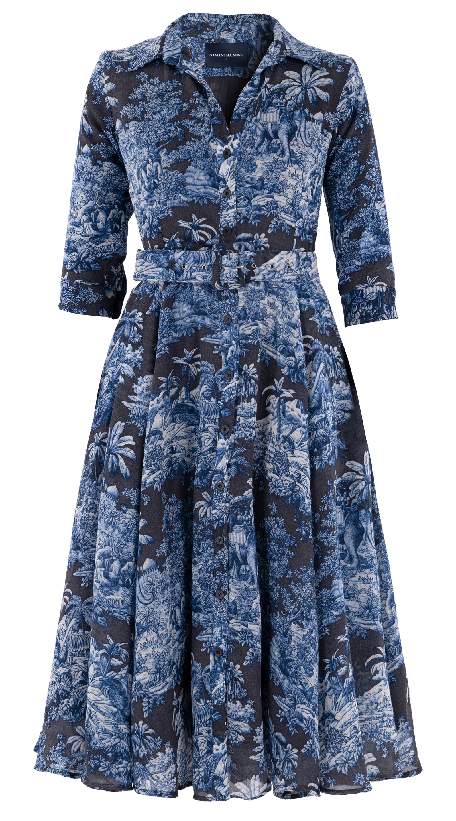 Avenue Toile Wool Dress