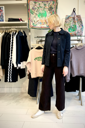 Breton Navy Tonal Long-Sleeve Tee