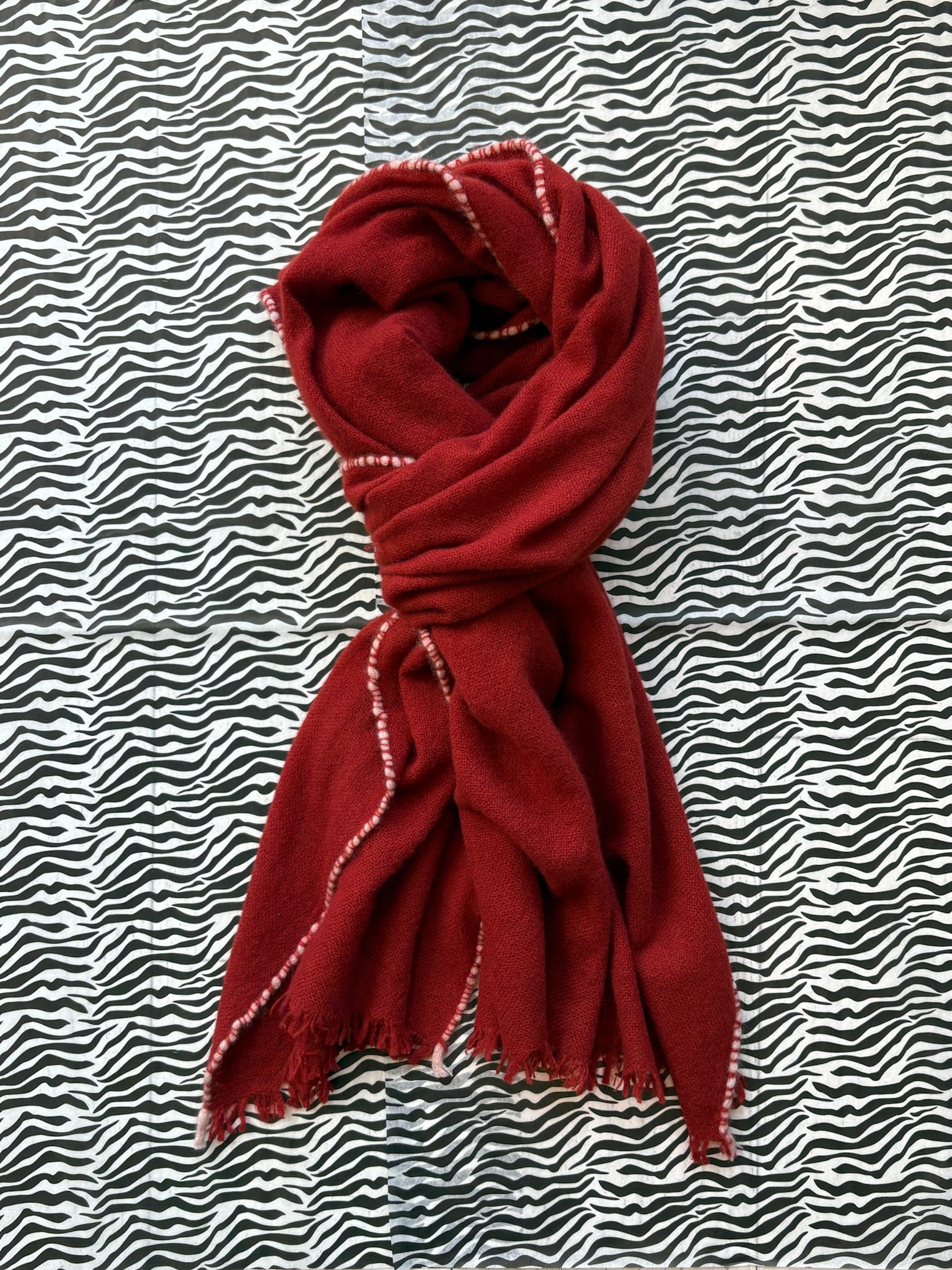 Iron Red Cashmere Scarf