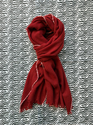 Iron Red Cashmere Scarf