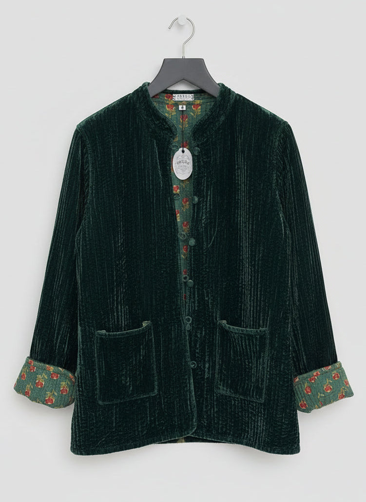 Emerald Velvet Kelly Jacket