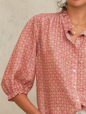 CASSIA PRINT L/S TOP