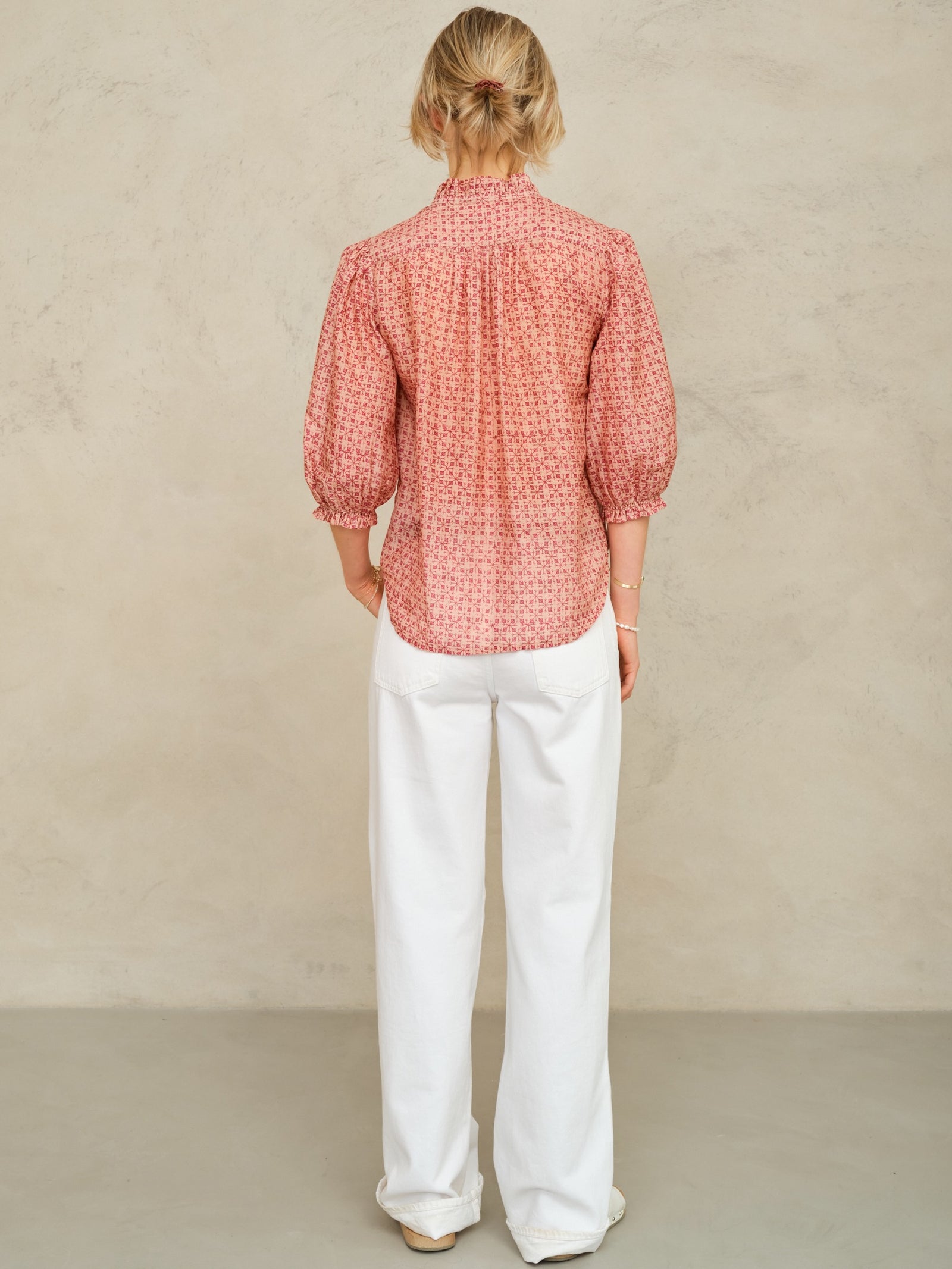 CASSIA PRINT L/S TOP